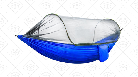 Hammock with Mosquito Net | $34 | Amazon | with code MEH3NO6D